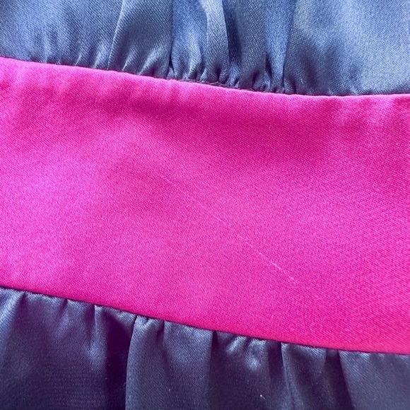 “Kensie Girl”- Satin Slip Dress - Spaghetti Strap- Navy/Pink/Black - Size:Medium - Picture 11 of 15